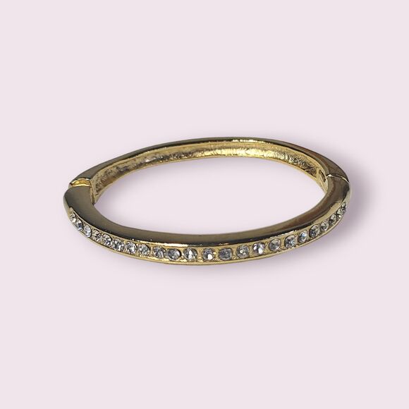 Set of Two 2 Gold Tone CZ Bracelet Necklace Set 16" NWT Made in Korea - Picture 4 of 7